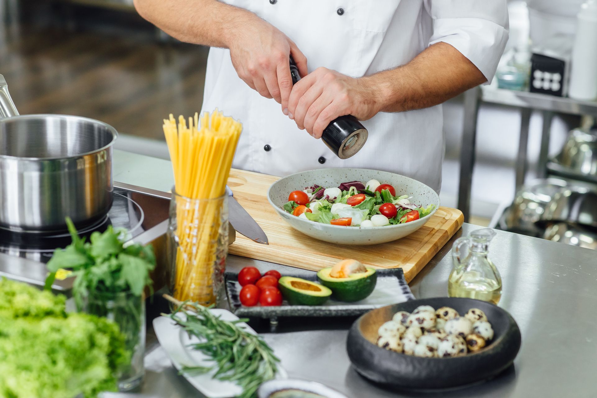 NutriAsia products arranged with cooked dishes on a table
